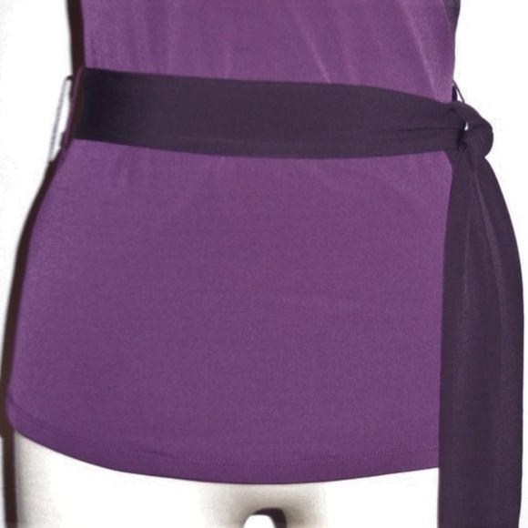 NWT The LIMITED Plum Wrap Style Shirt Size XSmall - Picture 3 of 6